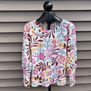 Talbots Floral Print Sweater